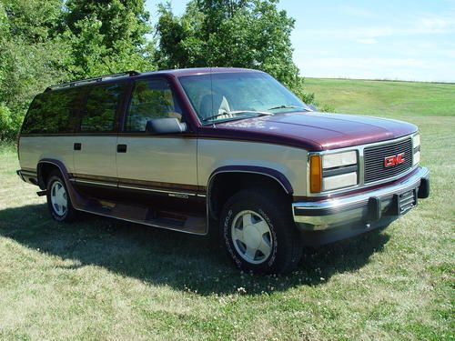 1992 gmc / chevy / chevrolet suburban 4x4 4wd - reliable - new tires - 4wd works