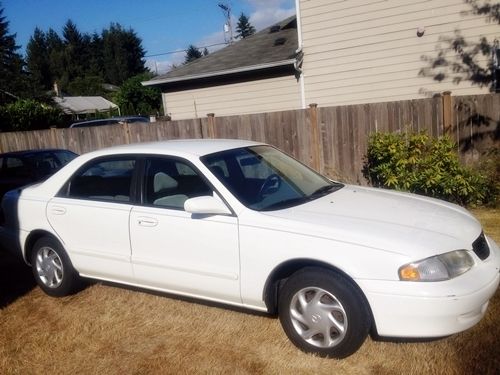 1999 mazda 626 lx white automatic 4 door sedan - owner sale