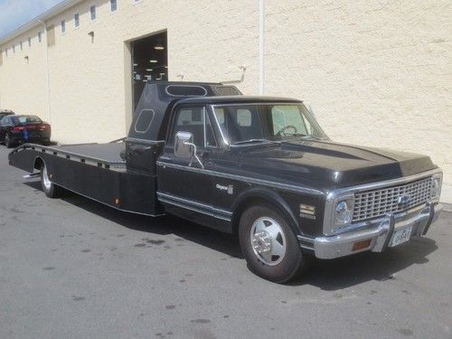 1972 chevrolet cheyenne 2500 car hauler / ramp truck 454ci big block factory!!