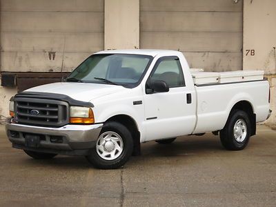 2001 f250 regular cab 2wd 7.3l powerstroke turbo diesel work truck runs good