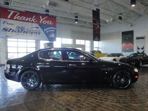 Loaded 2007 maserati quattroporte m139 sedan f1 trans clean carfax low miles!