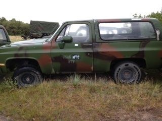 1986 chevy blazer 4x4 diesel military truck 6.2l cucv m1009