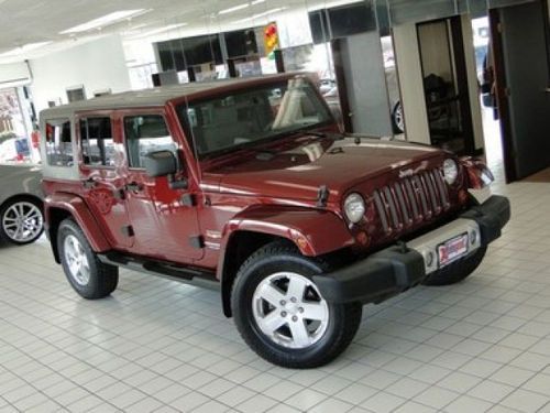 2008 jeep wrangler unlimited sahara 4x4 3 piece hard top t-top, nav, 4-door