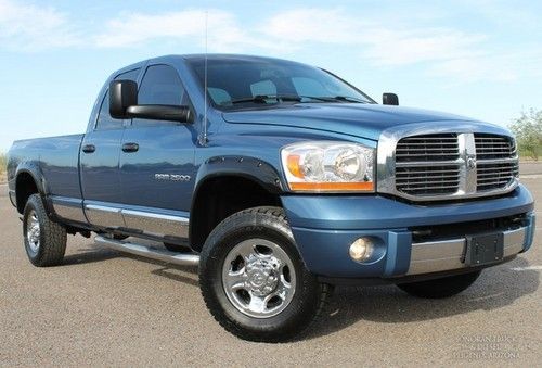 06 dodge ram 2500 4x4 crew cab lb 6spd ho cummins diesel loaded xtra clean az!