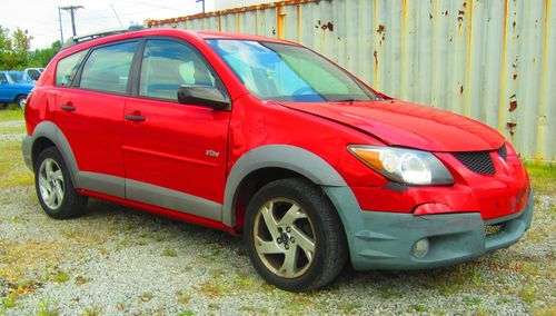 2003 pontiac vibe base 1.8l l4 awd automatic red hatchback wagon - lexington, ky