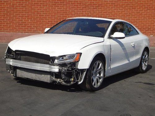 2012 audi a5 coupe 2.0t quattro tiptronic damaged salvage runs! luxurious l@@k!