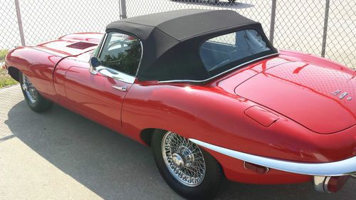 Red 1970 jaguar xkg convertible numbers matching all original drivetrain.