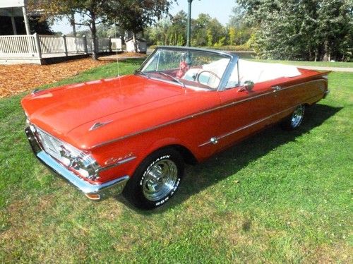 1963 mercury comet convertible s22 73,000 actual miles numbers car no reserve