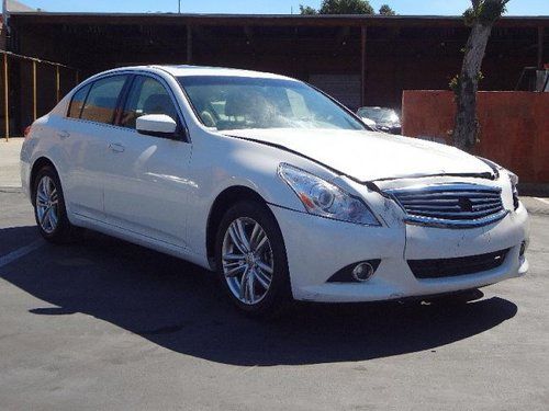 2012 infiniti g25 sedan damaged salvage runs luxurious nice color priced to sell