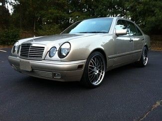 1998 mercedes benz e320 - smoke silver on parchment leather - no reserve!