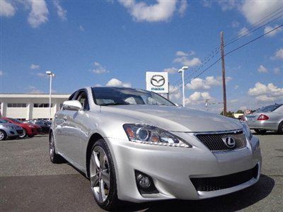 Lexus is 250 low miles 4 dr sedan gasoline 2.5l v6 sfi dohc 24v tungsten pearl