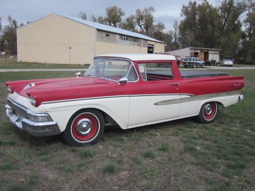 1958 ford ranchero original 2dr restored 6 cyl 3.6l runs &amp; drives great