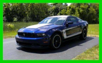 2012 ford mustang boss 302 5l v8 32v manual coupe premium one owner low miles