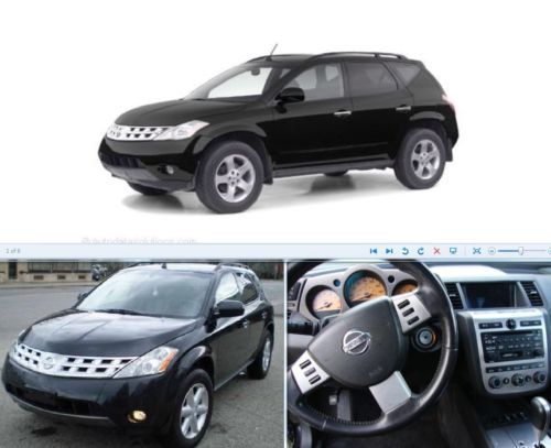 2003 nissan murano sl sport utility 4wd black