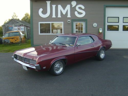 1969 mercury cougar california black plate car 351 4 bbl.  5.8l