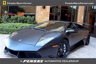 2010 lamborghini lp970-4 murcielago superveloce matte color penske wynn ferrari