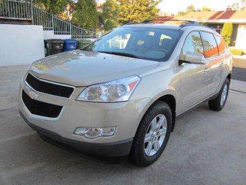 2012 chevy traverse lt leather ac camera sensors dvd navigation low reserve