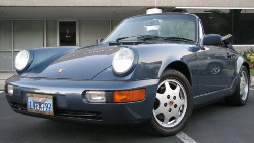 1990 porsche 911 carrera 2 convertible low miles 75,000