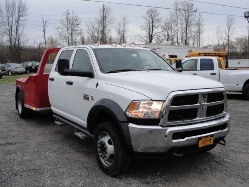 2012 12 ram 4500 dodge ram crew cab 5500 cummins diesel 2wd car flatbed hauler