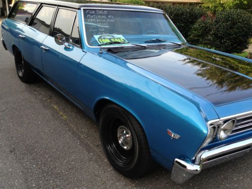 1967 Chevrolet Chevelle Wagon 283 V8, OEM, Straight Drive, US $15,500.00, image 7