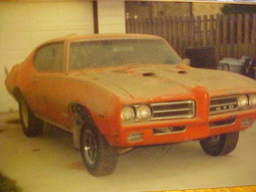 1969 gto judge ram air iv 4spd numbers match protect-o-plate barn find documents
