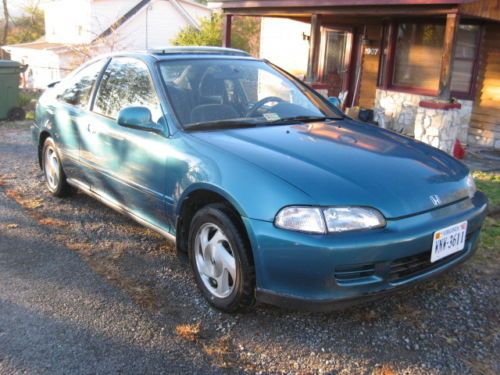1995 honda civic ex coupe - 1.6l sohc vtec, 5-speed, 196k - one owner!!