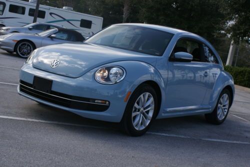 2013 volkswagen beetle tdi manual transmission denim blue clean diesel