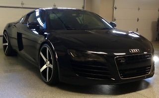 2008 audi r8 rare 6-spd loaded custom supercar 20,746 miles-low reserve-20&#034;whls!