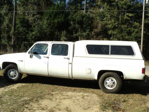 1988 gmc pickup 3/4t 4 door crew cab 75k miles heavy duty r chassis 350/th400 ac