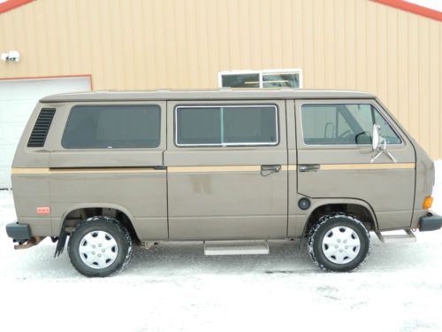 1985 volkswagen vanogon gl 4cyl. 4 spd original survivor only 31k! 7 psngr. van