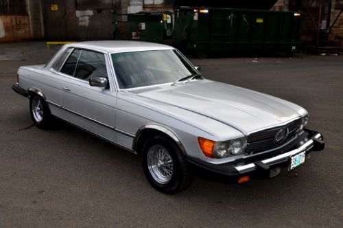 1981 mercedes 380 slc silver on navy leather