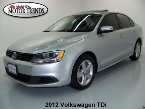 2012 volkswagen jetta tdi diesel sunroof leather heated seats fender media 55k