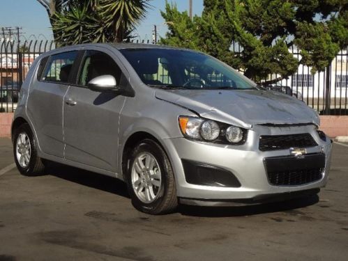 2013 chevrolet sonic lt damaged rebuilder runs! economical only 6k miles l@@k!!