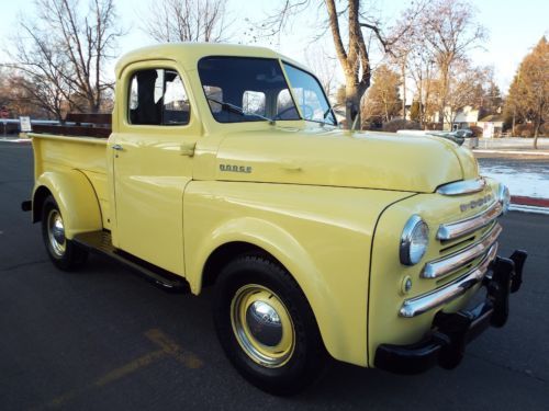 Beautiful - rare - dodge b-1-b 1/2 ton &#034;pilothouse&#034; pickup 94k actual miles nice