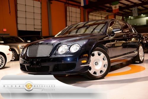 06 bentley continental flying spur awd 1 owner 32k nav pdc roof f/r vent keyless