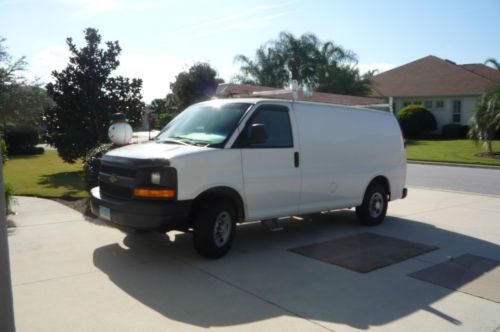 2008 chevrolet express 3500 service van 2-door rear 1 slider on passenger side