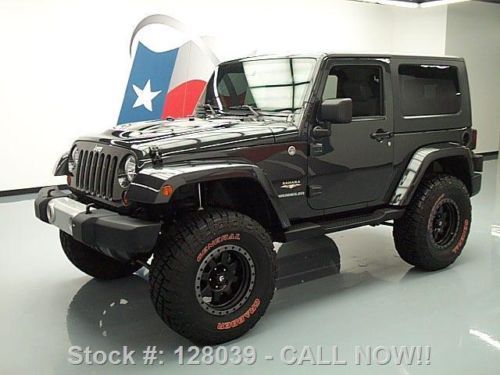 2010 jeep wrangler sahara 4x4 hard top lifted auto 35k texas direct auto