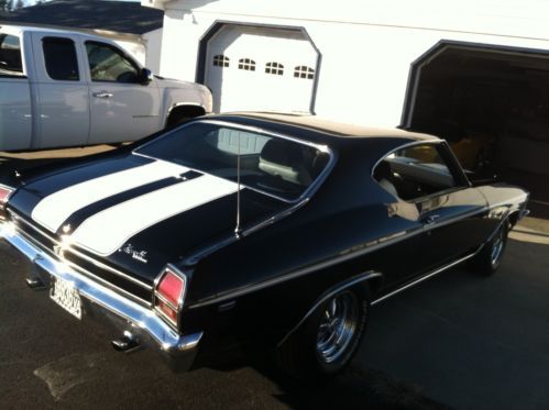 Black with white chevelle stripes, Excellent condition, Supersport (SS), Antique, US $22,000.00, image 10