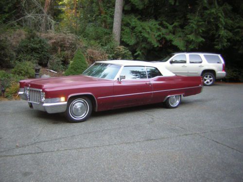 1970 cadillac deville convertible - nice original