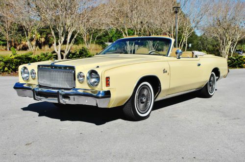 Real deal just 10,718 miles1977 chrysler cordoba convertible 1of 7 known unreal