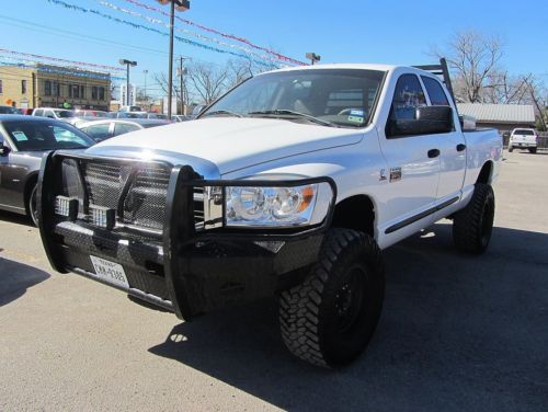 5.9l i6 cummins diesel slt big horn 4x4 lifted black rims grill guard tow mp3