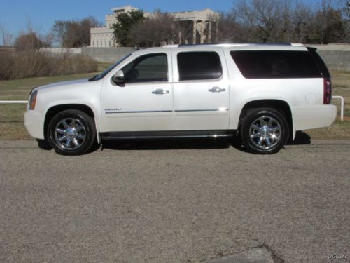 2012 yukon denali xl awd pearl wht nav roof dual tv&#039;s 20&#039;s 26k flawless