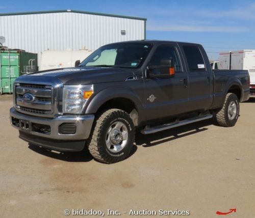 2011 ford f250 superduty xlt crew cab 4x4 diesel pickup truck bidadoo