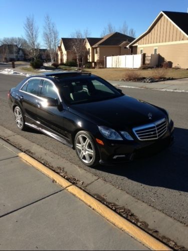2010 mercedes e350 awd, 36,000 miles, blk w/almond inter., moon roof, clean