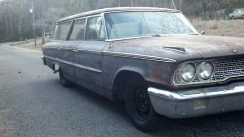 1963 ford galaxie hot rat rod station wagon