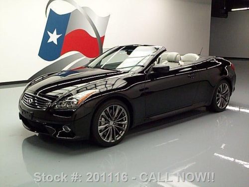 2012 infiniti g37 sport convertible nav rear cam 16k mi texas direct auto