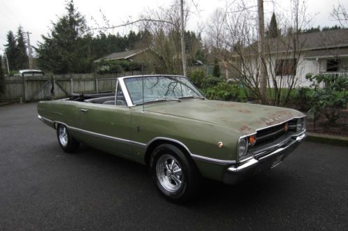 No reserve 1968 dodge dart gt convertible   same owner since 1970!  rare!