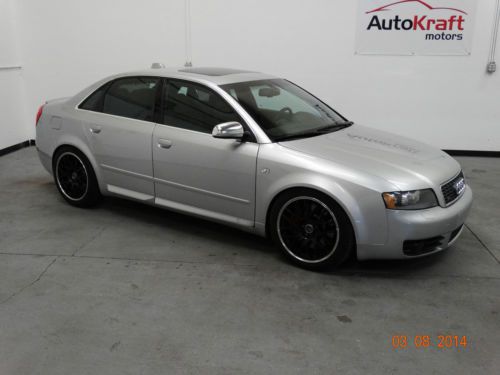 2004 audi s4 base sedan 4-door 4.2l no reserve !!!