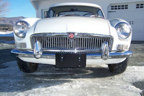 1966 mgb roadster with rare factory hardtop