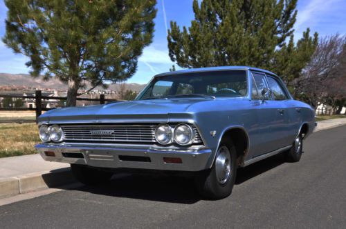 1966 chevrolet malibu sedan- 1 owner time capsule with 65k original miles